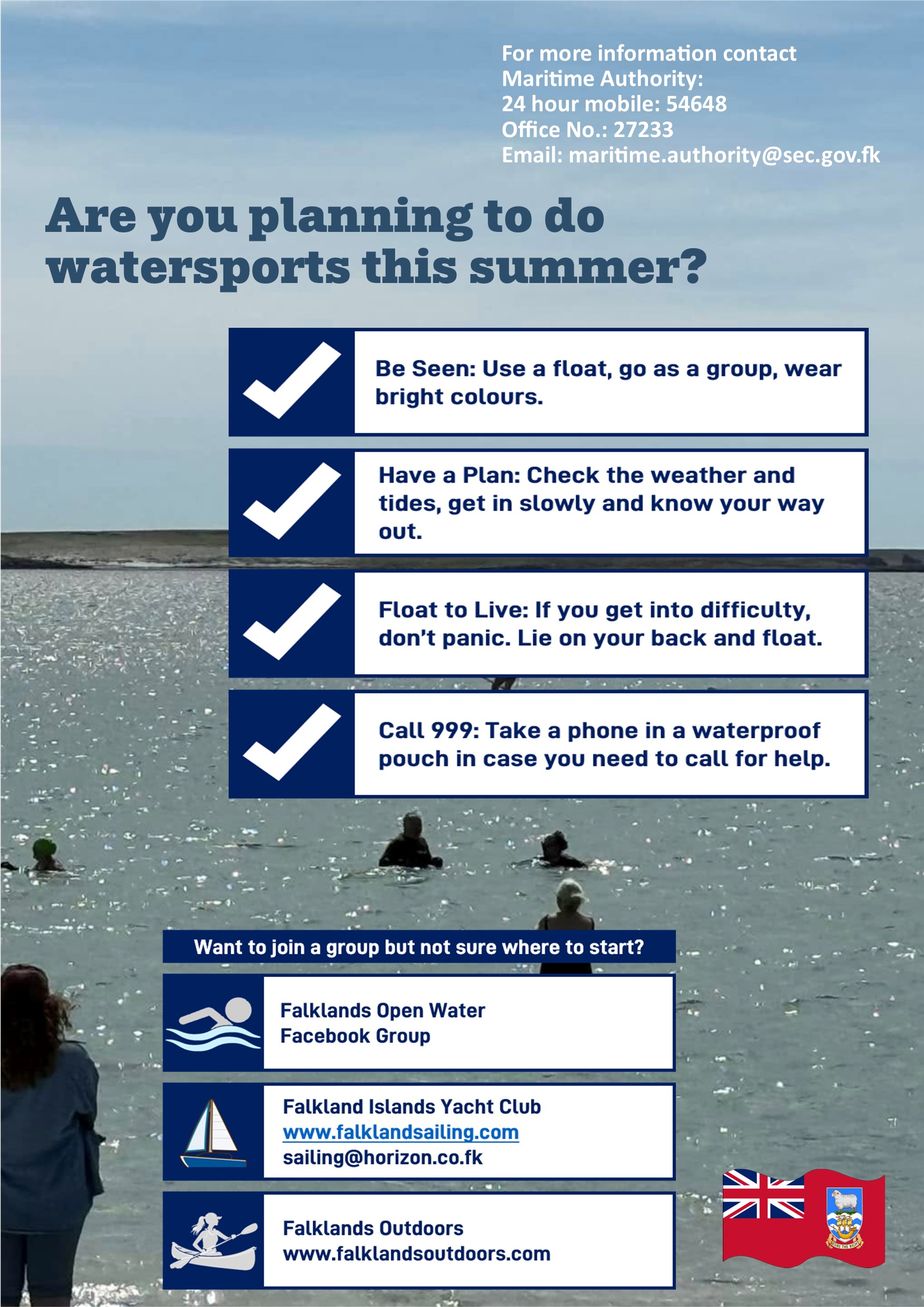 Watersports safety poster