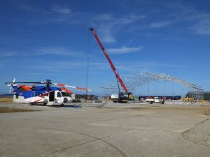 Sikorsky S92 S Luxton The hangar is now complete located at Stanley Airport articles